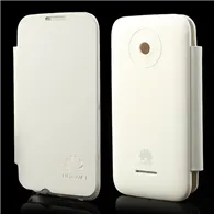 Cover Flip a Portafoglio Slim per Huawei Ascend Y210 (Bianco)