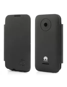 Cover Flip a Portafoglio Slim Huawei Ascend Y210 Nero