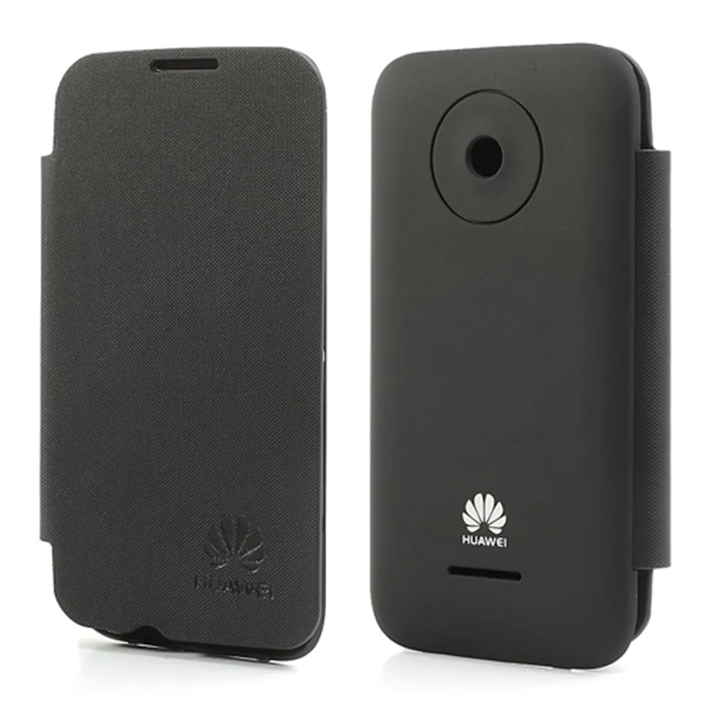 Cover Flip a Portafoglio Slim per Huawei Ascend Y210 (Nero)