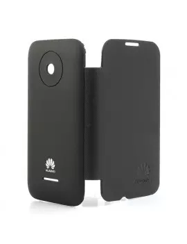 Cover Flip a Portafoglio Slim Huawei Ascend Y210 Nero