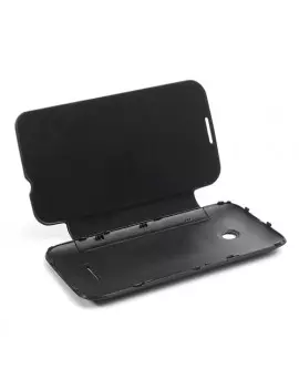 Cover Flip a Portafoglio Slim Huawei Ascend Y210 Nero