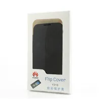 Cover Flip a Portafoglio Slim per Huawei Ascend Y210 (Nero)