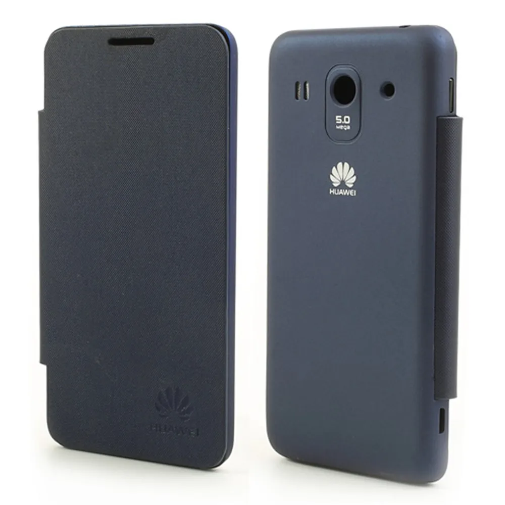 Cover Flip a Portafoglio Slim per per Huawei Ascend G520 (Blu)