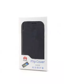 Cover Flip a Portafoglio Slim Huawei Ascend G520 Blu