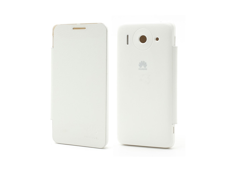 Cover Flip a Portafoglio per Huawei Ascend G510 (Bianco)