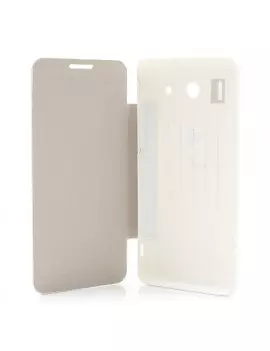 Cover Flip a Portafoglio per Huawei Ascend G510 (Bianco)