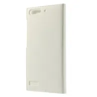 Cover Flip a Portafoglio Slim Metal S-View per Huawei Ascend G6 3G (Bianco)