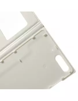 Cover Flip a Portafoglio Slim Metal S-View Huawei Ascend G6 3G Bianco 4054048303551