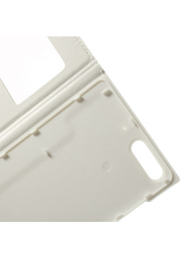 Cover Flip a Portafoglio Slim Metal S-View Huawei Ascend G6 3G Bianco 4054048303551