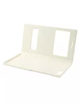 Cover Flip a Portafoglio Slim Metal S-View Huawei Ascend G6 3G Bianco 4054048303551