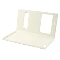 Cover Flip a Portafoglio Slim Metal S-View per Huawei Ascend G6 3G (Bianco)