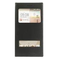 Cover Flip a Portafoglio Slim S-View per Huawei Ascend G6 3G (Nero)