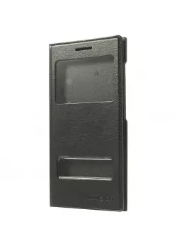 Cover Flip a Portafoglio Slim S-View Huawei Ascend G6 3G Nero 4054048303520