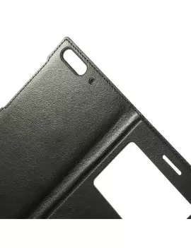 Cover Flip a Portafoglio Slim S-View Huawei Ascend G6 3G Nero 4054048303520