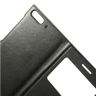 Cover Flip a Portafoglio Slim S-View per Huawei Ascend G6 3G (Nero)