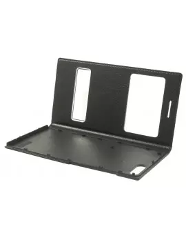 Cover Flip a Portafoglio Slim S-View Huawei Ascend G6 3G Nero 4054048303520