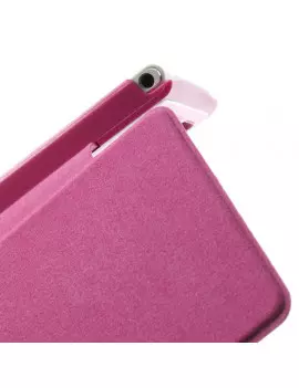Cover Flip a Portafoglio Metal Style Huawei Ascend P6 Fucsia