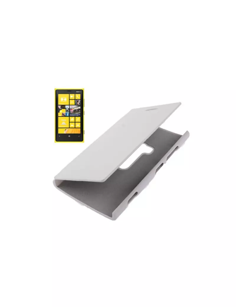 Cover Flip a Portafoglio per Nokia Lumia 920 (Bianco)