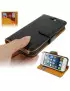 Cover Flip a Portafoglio in Ecopelle Carta Credito per iPhone 5 5S Nero 6922589732346