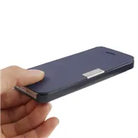 Cover Flip a Portafoglio per iPhone 5 5S (Blu)