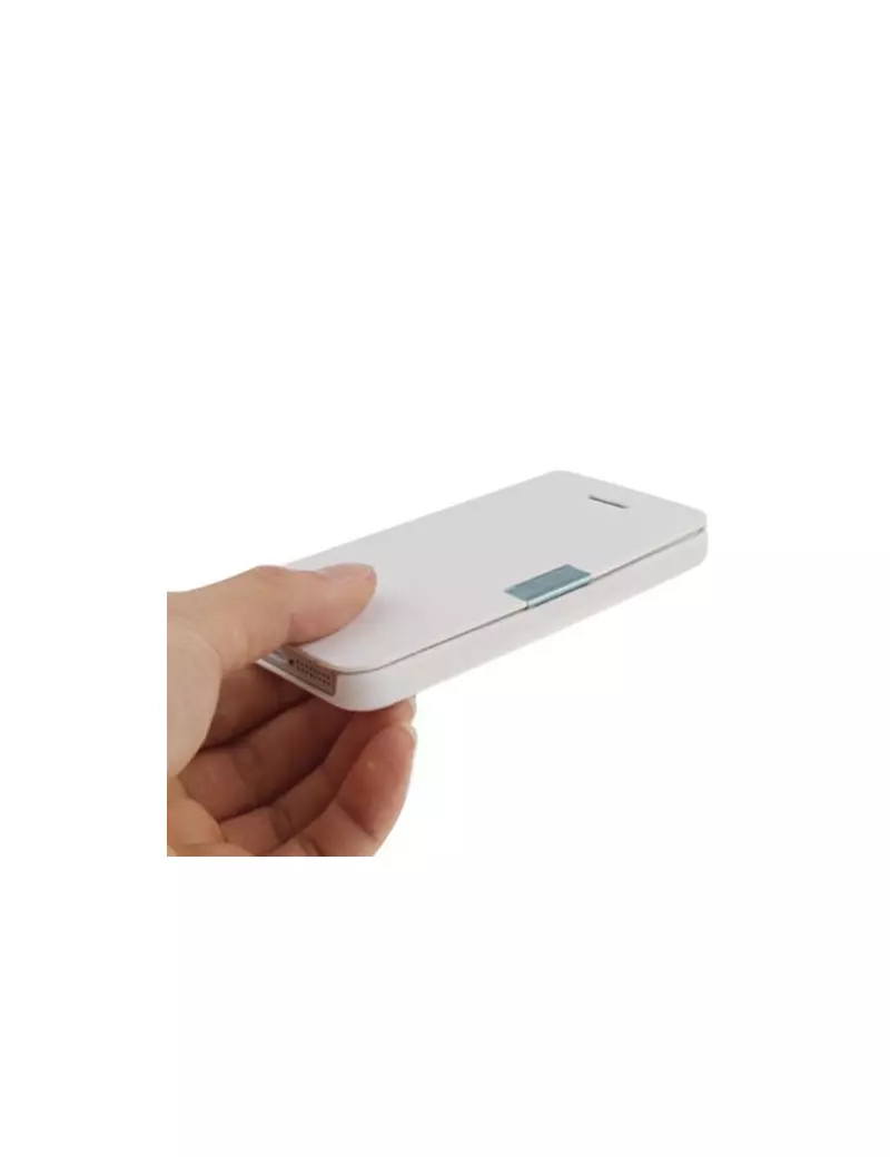 Cover Flip a Portafoglio per iPhone 5 5S Bianco