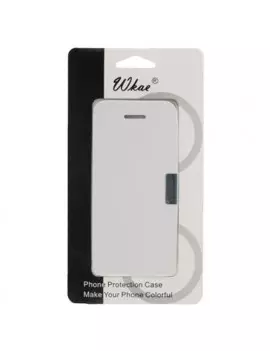 Cover Flip a Portafoglio per iPhone 5 5S Bianco