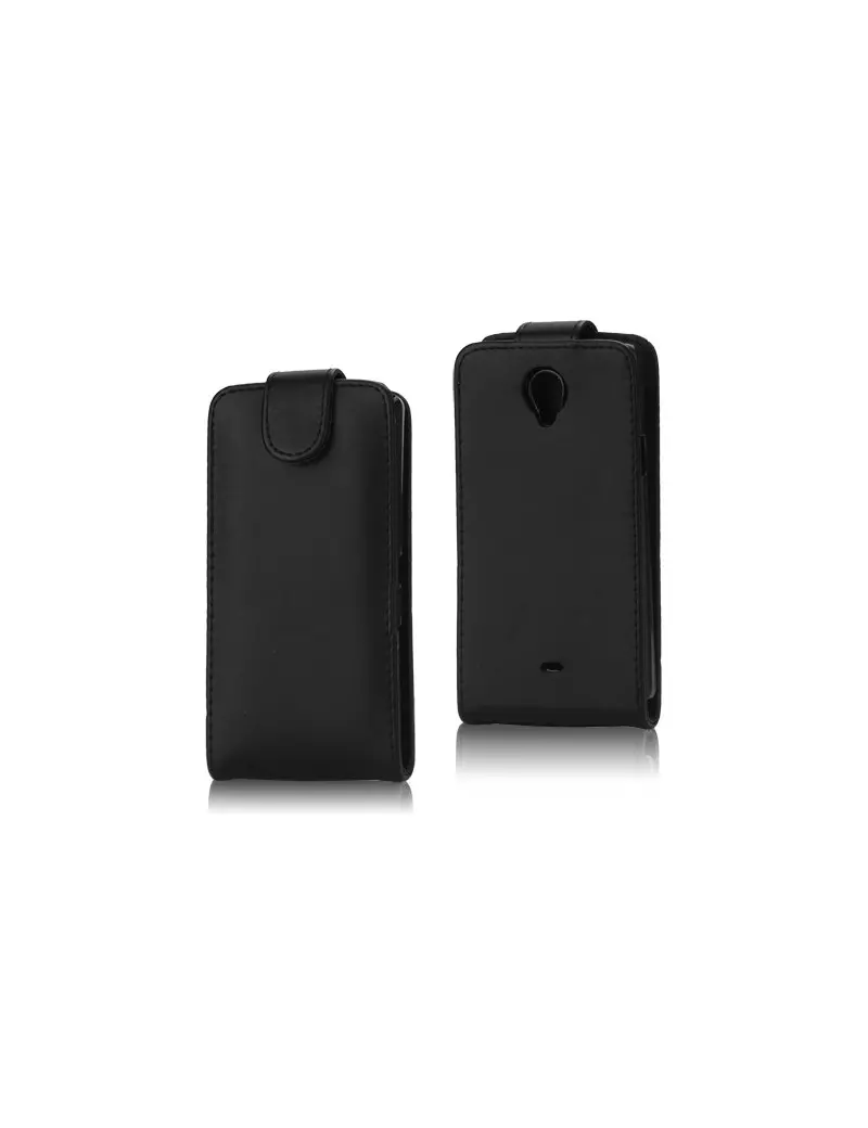 Cover Flip Magnetica in Ecopelle per Sony Xperia V LT25i (Nero)