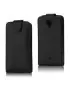 Cover Flip Magnetica in Ecopelle per Sony Xperia V LT25i (Nero)