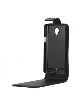 Cover Flip Magnetica in Ecopelle per Sony Xperia V LT25i (Nero)