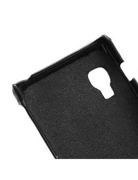 Cover Flip a Portafoglio Verticale Carbon Look LG Optimus L5 II E460 Nero 4054048867688