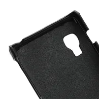 Cover Flip a Portafoglio Verticale Carbon Look per LG Optimus L5 II E460 (Nero)