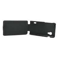 Cover Flip a Portafoglio Verticale Carbon Look per LG Optimus L5 II E460 (Nero)