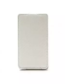 Cover Flip a Portafoglio Verticale Carbon Look LG Optimus L5 II E460 Bianco 4054048867695