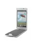 Cover Flip a Portafoglio Verticale Carbon Look LG Optimus L5 II E460 Bianco 4054048867695