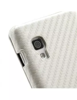 Cover Flip a Portafoglio Verticale Carbon Look LG Optimus L5 II E460 Bianco 4054048867695