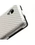 Cover Flip a Portafoglio Verticale Carbon Look LG Optimus L5 II E460 Bianco 4054048867695