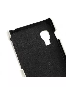 Cover Flip a Portafoglio Verticale Carbon Look LG Optimus L5 II E460 Bianco 4054048867695