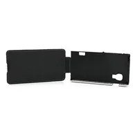 Cover Flip a Portafoglio Verticale Carbon Look per LG Optimus L5 II E460 (Bianco)