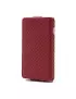 Cover Flip a Portafoglio Verticale Carbon Look LG Optimus L5 II E460 Rosso 4054048867701