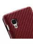 Cover Flip a Portafoglio Verticale Carbon Look LG Optimus L5 II E460 Rosso 4054048867701