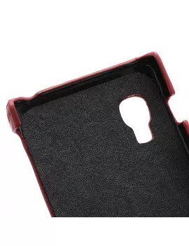 Cover Flip a Portafoglio Verticale Carbon Look LG Optimus L5 II E460 Rosso 4054048867701