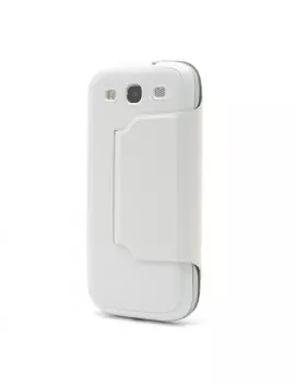 Cover Flip a Portafoglio S-View Samsung Galaxy S3 i9300 Bianco