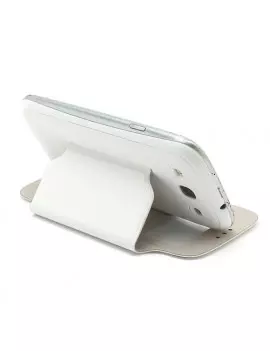 Cover Flip a Portafoglio S-View Samsung Galaxy S3 i9300 Bianco