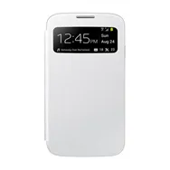 Cover Flip a Portafoglio S-View per Samsung Galaxy S4 i9500 (Bianco)