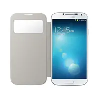 Cover Flip a Portafoglio S-View per Samsung Galaxy S4 i9500 (Bianco)