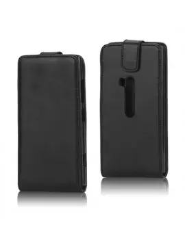 Cover Flip in Ecopelle per Nokia Lumia 920 Nero
