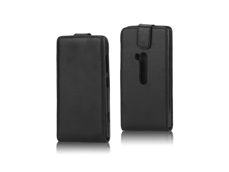 Cover Flip in Ecopelle per Nokia Lumia 920 Nero