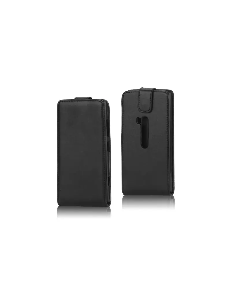 Cover Flip in Ecopelle per Nokia Lumia 920 Nero