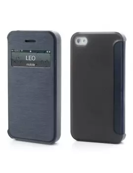 Cover Flip a Portafoglio S-View per iPhone 4 4S Blu