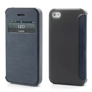 Cover Flip a Portafoglio S-View per Apple iPhone 4 4S (Blu)